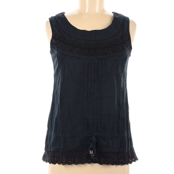 Chaudry KC embroidered bohemian sleeveless tunic top medium - Picture 8 of 8